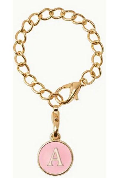 Buycobox حروف وردية ستانل. إكسسوار متوافق مع الترمس/زخرفة ترمس على شكل حرف/زي...