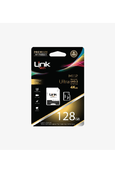 Linktech Memory Card 128Gb - M112 Premium Micro Sd 4K Ultra Memory Card 128 Gb