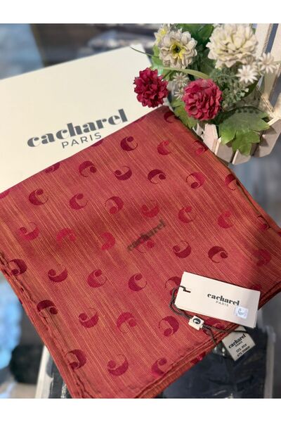 Cacharel Pamuk İpek 100x100 Monogram Eşarp
