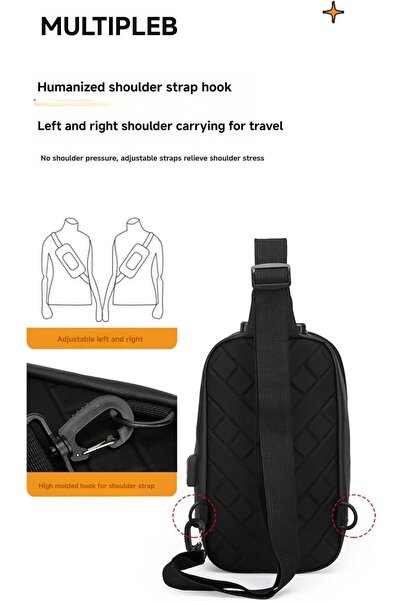 Generic Men's Anti-Theft Crossbody Bag