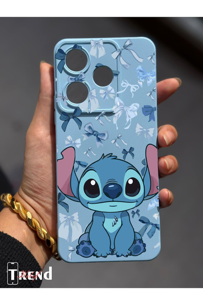 Çitlembik Case Xiaomi Redmi 13 İle Uyumlu Stitch Tasarımlı Yüksek Kalite Lans...