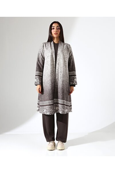 Fi'l Arz Fashion Women's Cardigan Three-Piece Hijab Mother Set