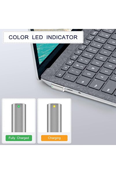 KASTWAVE USB-C to MagSafe 2 PD 100W Fast Charging Adapter Cable - Silver