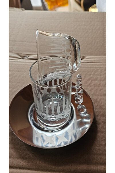 Turkish Store İstanbul Curved Handle X Model 18 Piece Tea Set