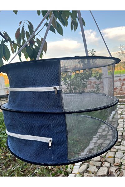 YOUC Design İki Katlı Fermuarlı Meyve Sebze Kurutma Filesi - Kurutma Sepeti B...