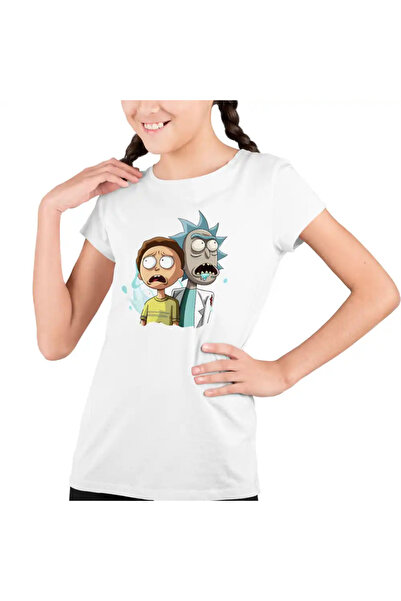 OEM Tricou Copii Fete Rick and Morty Exploratori Spatiali