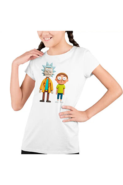 OEM Tricou Copii Fete Rick and Morty Desene Animate