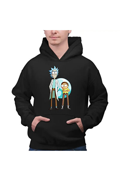 OEM Ανδρικό Φούτερ με Κουκούλα Rick and Morty