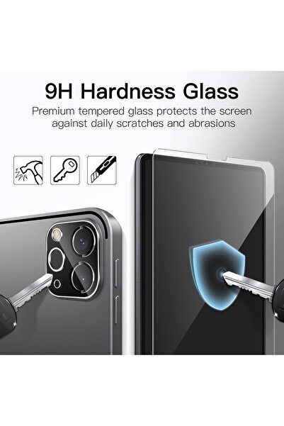 JETech Screen Protector for iPad Pro 11" (2022/2021/2020) with Camera Lens – HD Tempered Glass, Sc