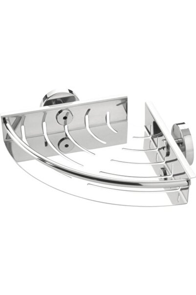 Tiger Boston corner shower shelf mini, polished stainless steel