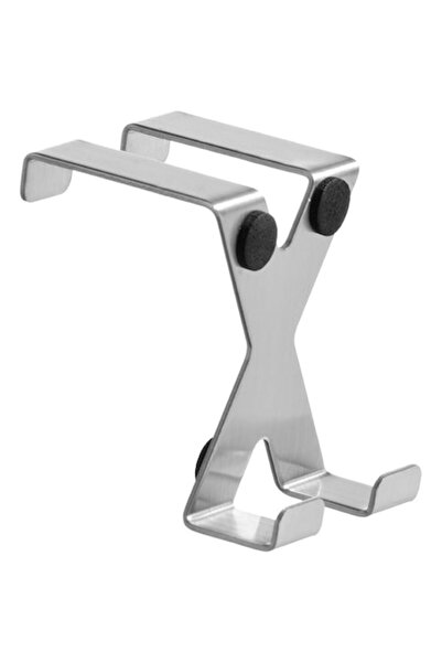 ANTBRO ® Set de 2 cârlige pentru ușă cu 2 agățătoare, oțel inoxidabil modern,...