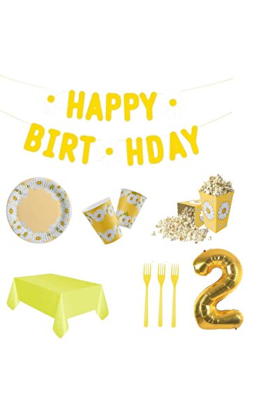 Mini Parti MINI PARTY STORE SET ZA ROĐENDANSKU PROSLAVU DAISY ZA 8 OSOBA