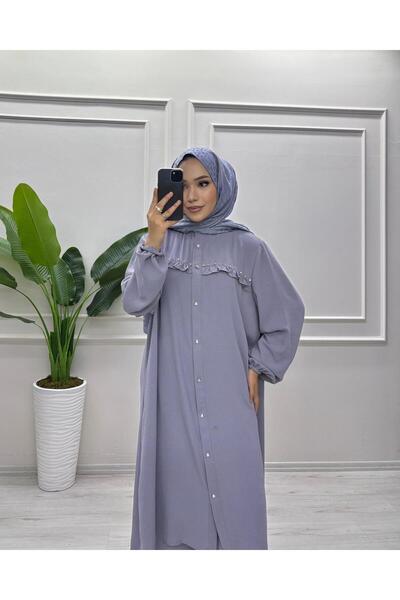 moda acar Frill Front Suit with Stone Details