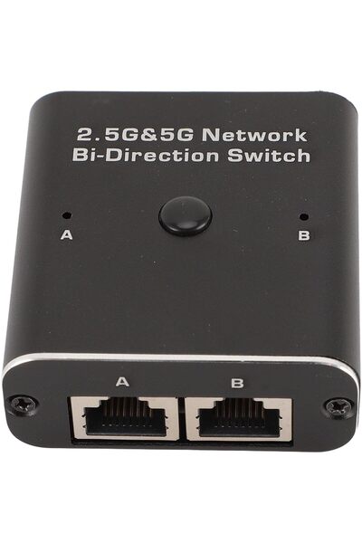 ASHATA مفتاح إيثرنت ثنائي الاتجاه 2.5 جيجابت/5 جيجابت بمنفذين RJ45