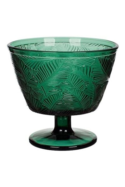 ANTBRO Glass dessert bowl with stem 300 ml – Tropical Green – for ice cream, sorbet & granita – ANTBR