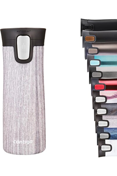 Contigo Pinnacle Vacuum-Insulated Stainless Steel Travel Mug, Spill-Proof, BPA-Free, 420 ml (Light W