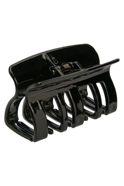 ANTBRO Agrafă de păr, neagră strălucitoare, 7,5 cm