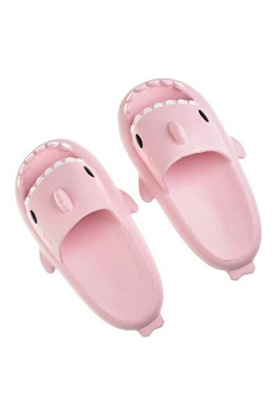 ANTBRO Pink Shark Flip-Flops for Women, Size 38-39 – Comfortable Playful Summer Slippers