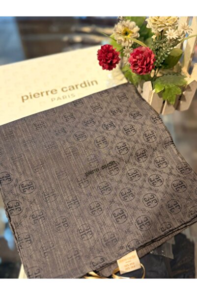 Pierre Cardin Pamuk İpek 100x100 Monogram Eşarp