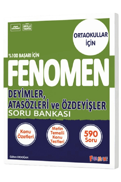Efsane Yayınları 8.Sınıf Fenomen Deyimler Atasözleri ve Özdeyişler Soru Banka...