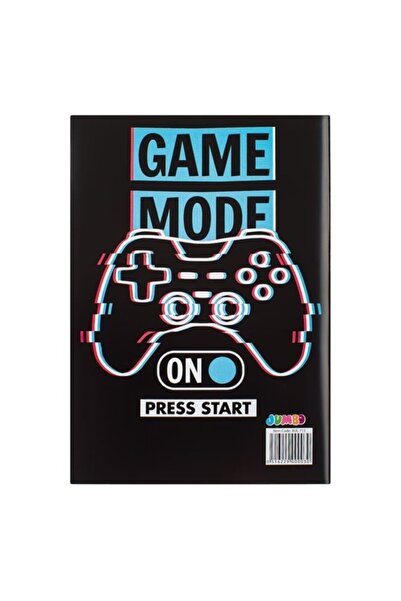 ANTBRO A5 Notebook 40 Sheets Game Mode Type 2 – Dictando Ruling, Black Cover with Gaming Design