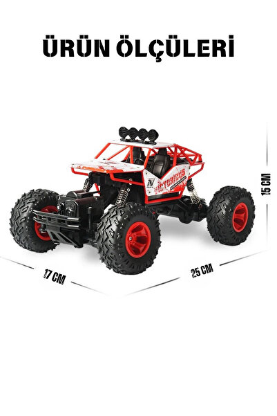 giffy Oyuncak 4x4 Uzaktan Kumandalı Rock Crawler Off Road Aracı 4 Çeker Şarjlı 20 Dk Kullanım