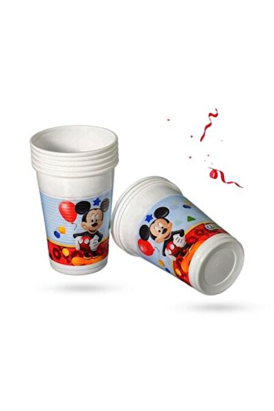 ANTBRO ® Pahare de petrecere Mickey Mouse – 200 ml, set de 6