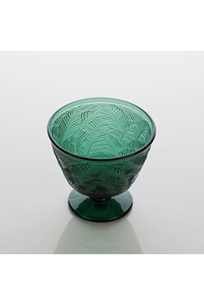 ANTBRO Glass dessert bowl with stem 300 ml – Tropical Green – for ice cream, sorbet & granita – ANTBR