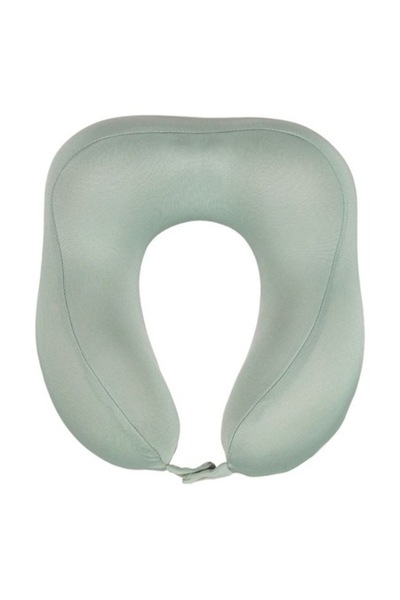 OSIM Pernă de călătorie anatomică gri taupe cu spumă cu memorie 27 cm