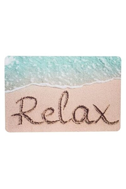 ANTBRO Plastic plate mat 43.5 × 28.5 cm with "Relax" summer pattern – non-sli...