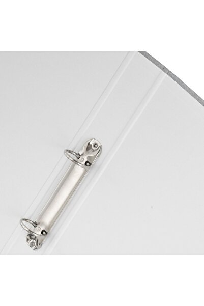 ANTBRO A4 grey matte ring binder with 2 rings, 23.5 x 4 x 31.5 cm