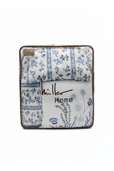 Bee Home Bed and Bath Botanical Ribbon | 100% Cotton Double 9-Piece Duvet Set | Black friday