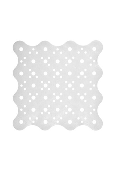 ANTBRO bath mat, PVC, non-slip, white, 51 x 51 cm