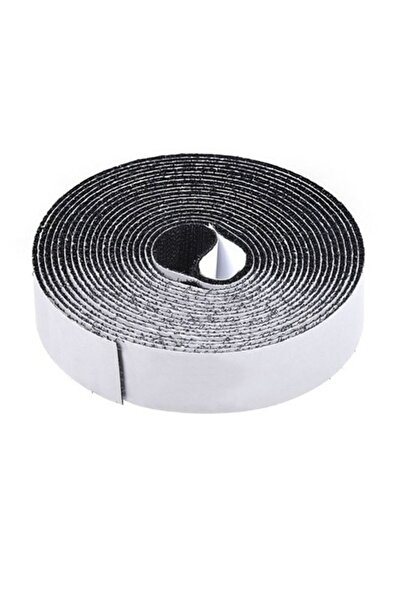 ANTBRO ® bandă autoadezivă neagră cu velcro și cârlige, 4 m × 2,5 cm – velcro...