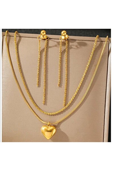 KEVSA Jewelry Set colier și cercei din oțel inoxidabil - LPD1351