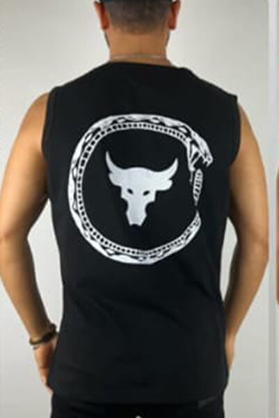 ESSFASIHON بلوزة بدون أكمام للجنسين مطبوع