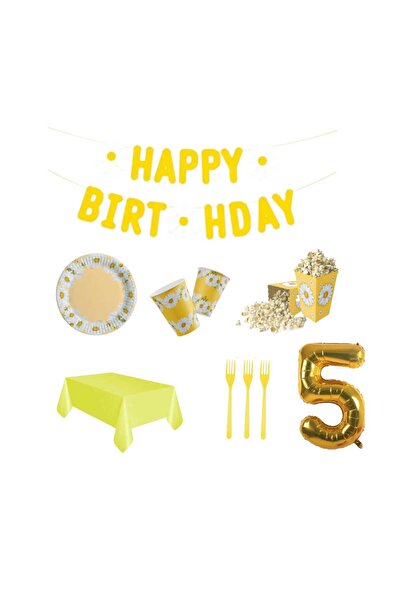 Mini Parti MINI PARTY STORE SET ZA ROĐENDANSKU PROSLAVU DAISY ZA 8 OSOBA