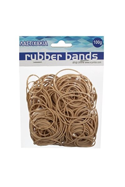 OEM Benzi elastice maro pentru birou, 3 mărimi - 100g