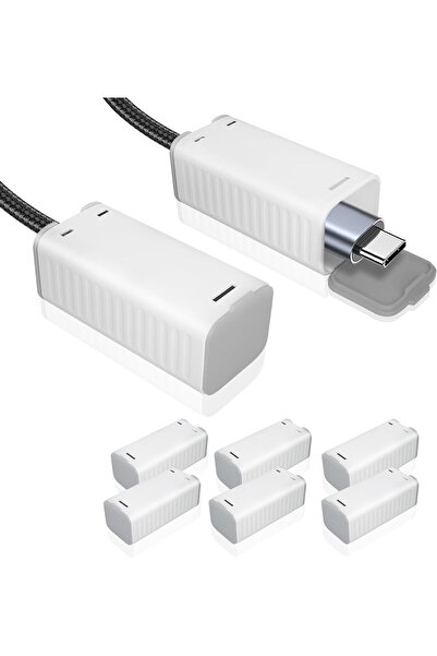 007 Azony Child-Proof USB Charger Cover, Power Plug Protector for Child Safety, Cable Bite Preventer, 8