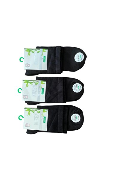 Miyakidsworld 3-Pack Men's Bamboo Half-Sock Sports Socks (Stitch-Free -Bamboo-Comfort Socks-)