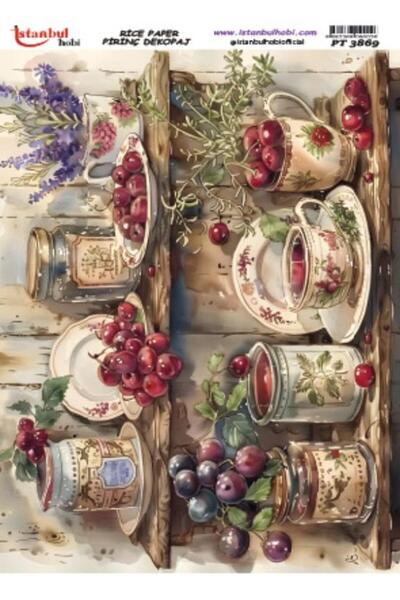 İstanbul Hobi ورق ديكور نحاسي 30×42 سم PT-3869 لطاولة المطبخ