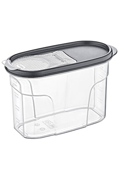easyCTRL Graduated Food Container, Transparent/Grey, 1200 ml