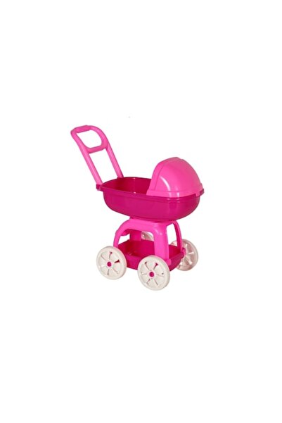 NO BRAND Cărucior pentru păpuși, roz (fuchsia)