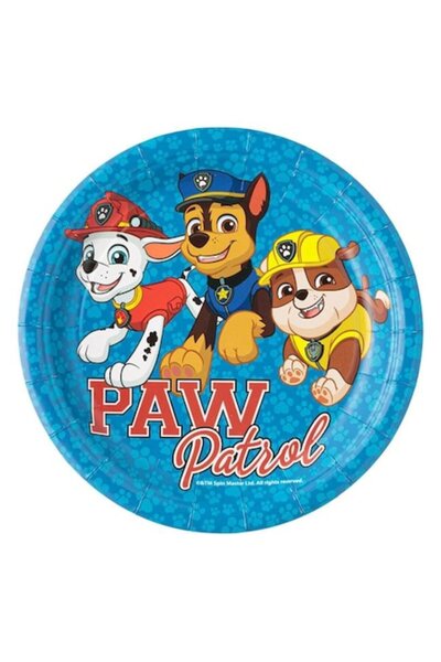 OEM Set de 6 farfurii de petrecere din carton pentru copii, Patrula Cățelușil...