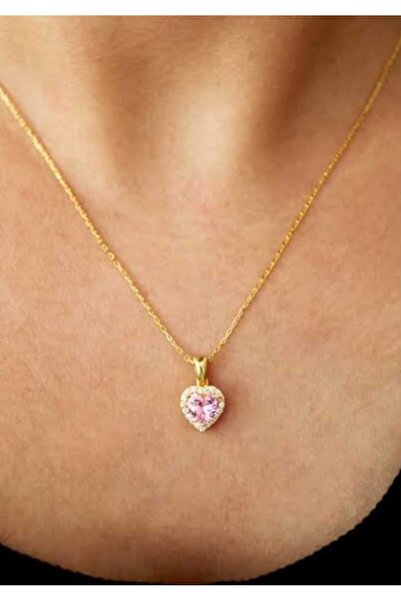 stainles steel Heart Steel Necklace Gold Color