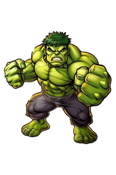 OEM Autocolant cu Hulk, Avengers, Marvel, Supereroi, Bruce Banner, Margini al...