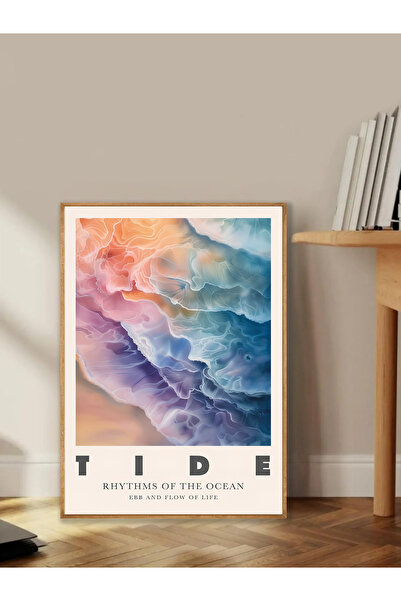 Tuba Decor Tablo dintr-o singură bucată cu rame din lemn pentru sufragerie, sufragerie, bucătărie