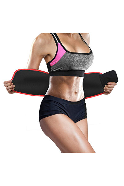Jetitude Slimming Belt with Sauna Effect, Red with Black