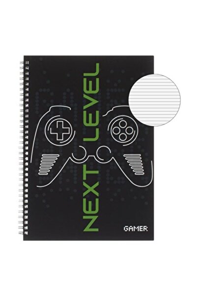 ANTBRO A4 Dictation Notebook – Green "Gamer" Spiral Cover – 2 Subjects – 70 Sheets