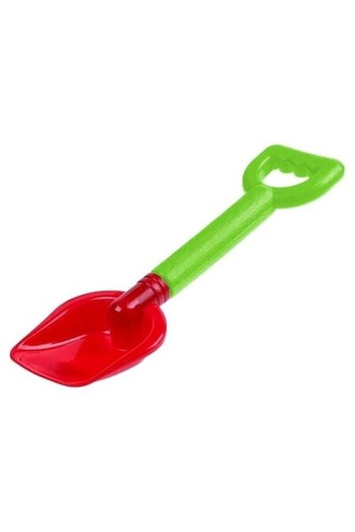 ANTBRO Lopată de plajă pentru copii, 28,5 cm – Plastic rezistent, roșie cu mâ...